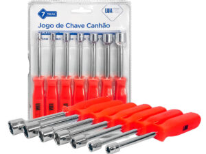 Kit 7 Pc Chave Canhão Alta Qualidade 5 a 12MM