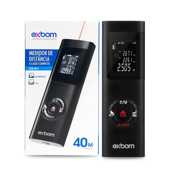 Medidor Profissional Distancia Trena Digital Laser 40 Metros