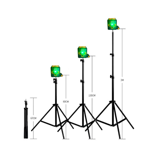 Kit Mini Nível Laser 20m com Tripé [2 Linhas] - Imagem 4