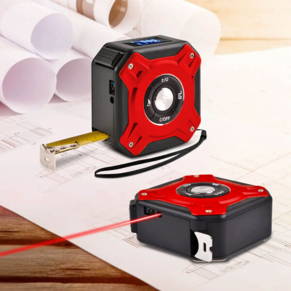 Trena Laser Digital Multifuncional [Vermelho] - Imagem 3