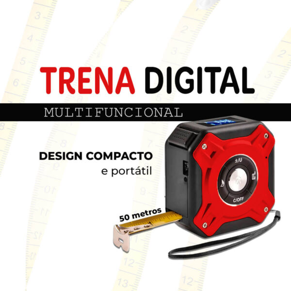 Trena Laser Digital Multifuncional [Vermelho] - Imagem 6