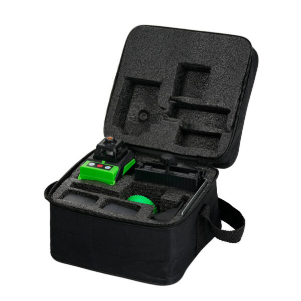 Nível Laser 3D 12 Linhas Verde Recarregável 2 Baterias 2400mAh - Image 3