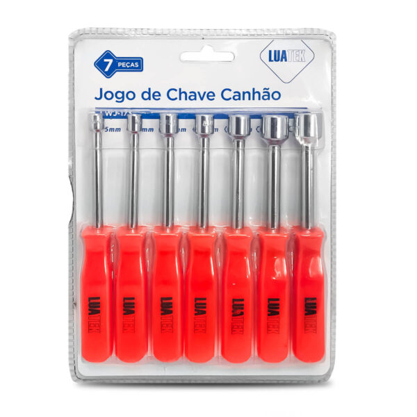 Kit 7 Pc Chave Canhão Alta Qualidade 5 a 12MM - Imagem 2