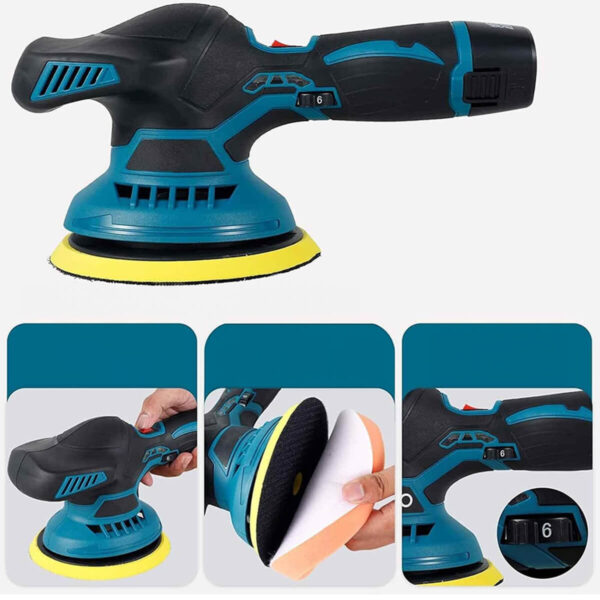 Maquina de Polir Carros 24v Recarregavel com Acessorios