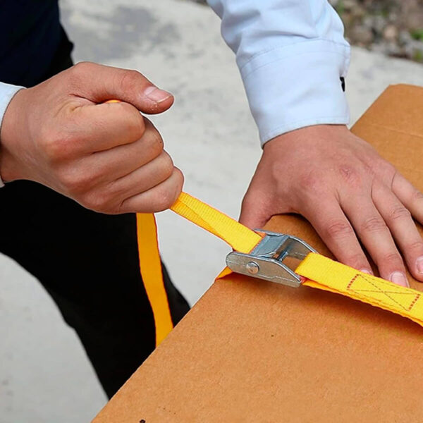 Cinta para Amarraçao de Carga Conjunto 2 Cintas de 2,5m Suporta 250kg - Imagem 2