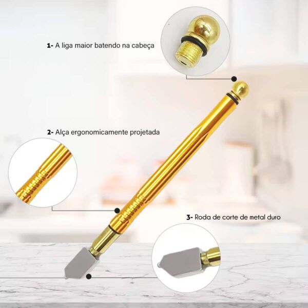 Cortador de Vidro Profissional Ergonomico - Imagem 8