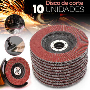 Kit 10 Discos de Lixadeira Grão 80 [4,5 Polegadas]