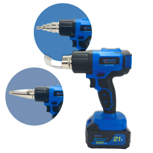 Soprador Térmico Portátil com Display [21V] - Imagem 2