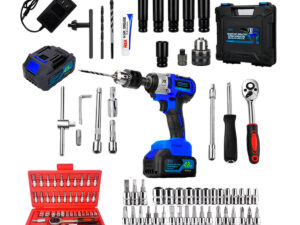 Kit Chave de Impacto 48V + Jogo Soquete 46 Peças