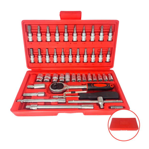 Kit Chave de Impacto 48V + Jogo Soquete 46 Peças - Imagem 6