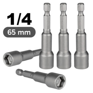 Kit Ponteira Soquete Canhão 1/4 [5 peças]