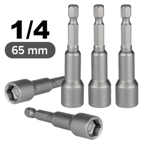 Kit Ponteira Soquete Canhão 1/4 [5 peças]