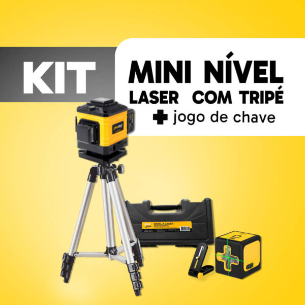 Kit Nível a Laser Profissional 3D 12 Linhas e 2 Linhas com Tripé - Image 2