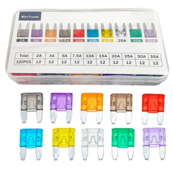 Kit Fusível Automotivo 10 Modelos [100 Peças] - Imagem 5