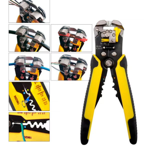 Kit Alicate Crimpar Descascador 1200 Terminais Ilhós Tubular - Imagem 3