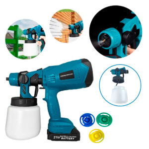 Pulverizador Spray Profissional com 3 Bicos e Bateria Extra