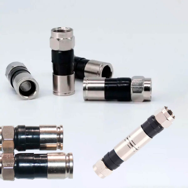 Conectores Compressão Rg59 Cabo Coaxial [100 Unidades] - Imagem 7