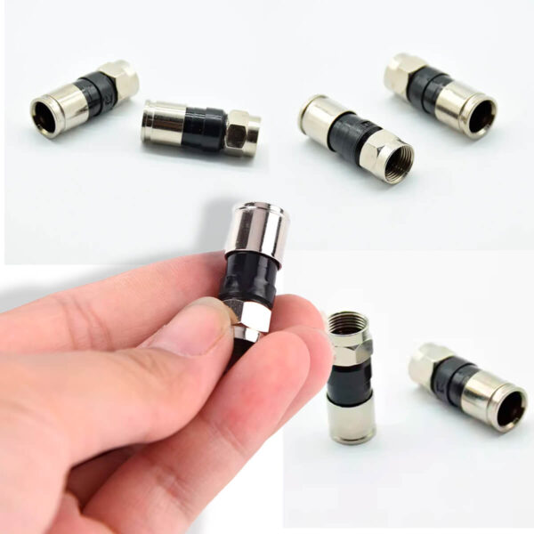 Conectores Compressão Rg59 Cabo Coaxial [100 Unidades] - Imagem 6
