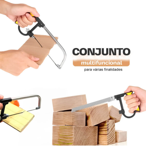 Arco de Serra Multifuncional com 7 Peças para Corte Preciso - Image 2