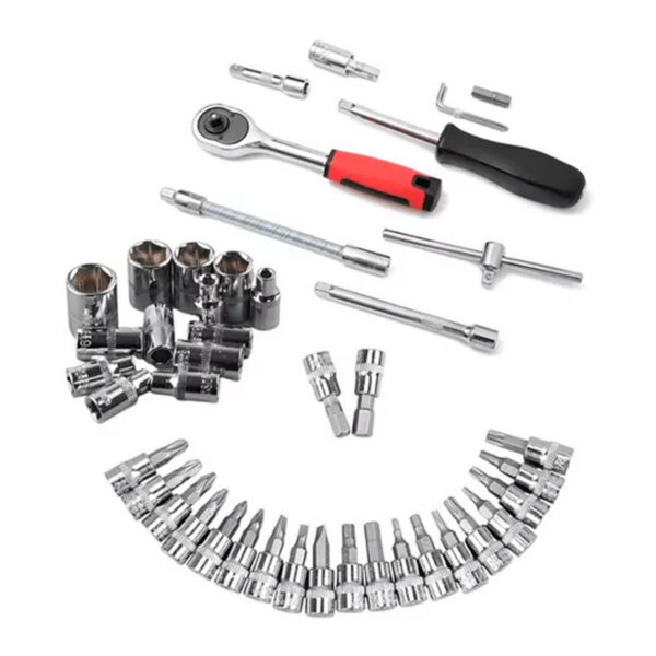Kit Chave Catraca 46 Peças com Soquetes e Chaves Allen Profissional - Image 9