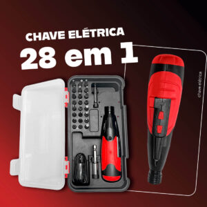 Mini Parafusadeira Elétrica Multifuncional Sem Fio [28 em 1]