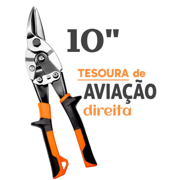 Tesoura para Chapa de Aço com Empunhadura Confortável - Imagem 9