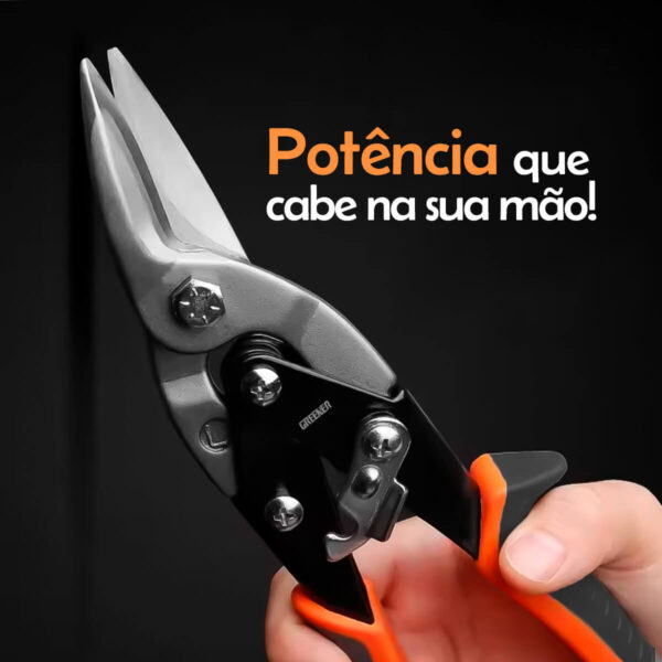Tesoura para Chapa de Aço com Empunhadura Confortável - Imagem 6