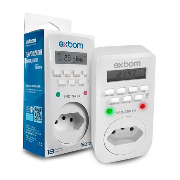Timer Digital Bivolt Temporizador 18 Formas