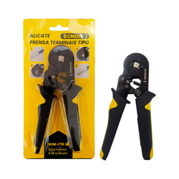 Alicate de Crimpagem para Terminais de Fio 0,25mm² a 10mm