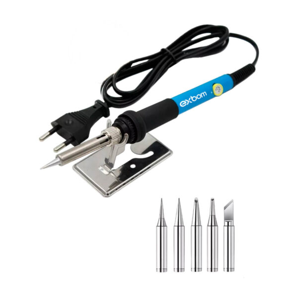 Ferro de Solda 127VExbom Ajustavel 15 a 60W + Ponteiras - Imagem 8