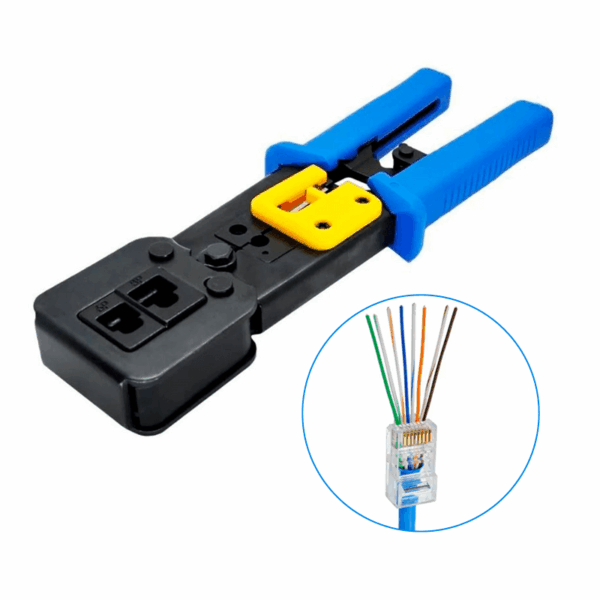 Alicate de Crimpar RJ45, RJ12 e RJ11 [Azul] - Imagem 3