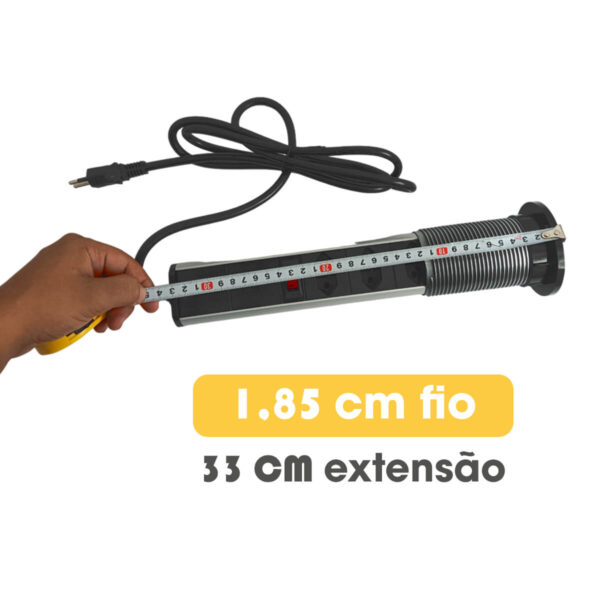 Torre Tomada de Embutir Retrátil [3 Tomadas]Corrente Nominal 10A - Imagem 7