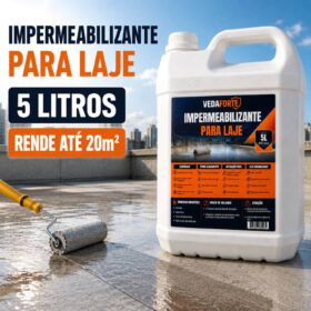 Impermeabilizante para Laje Contra Infiltração Veda Forte Rende [5 Litros]