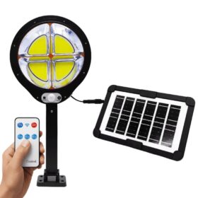 Luminária Solar com Controle Remoto [Redonda]