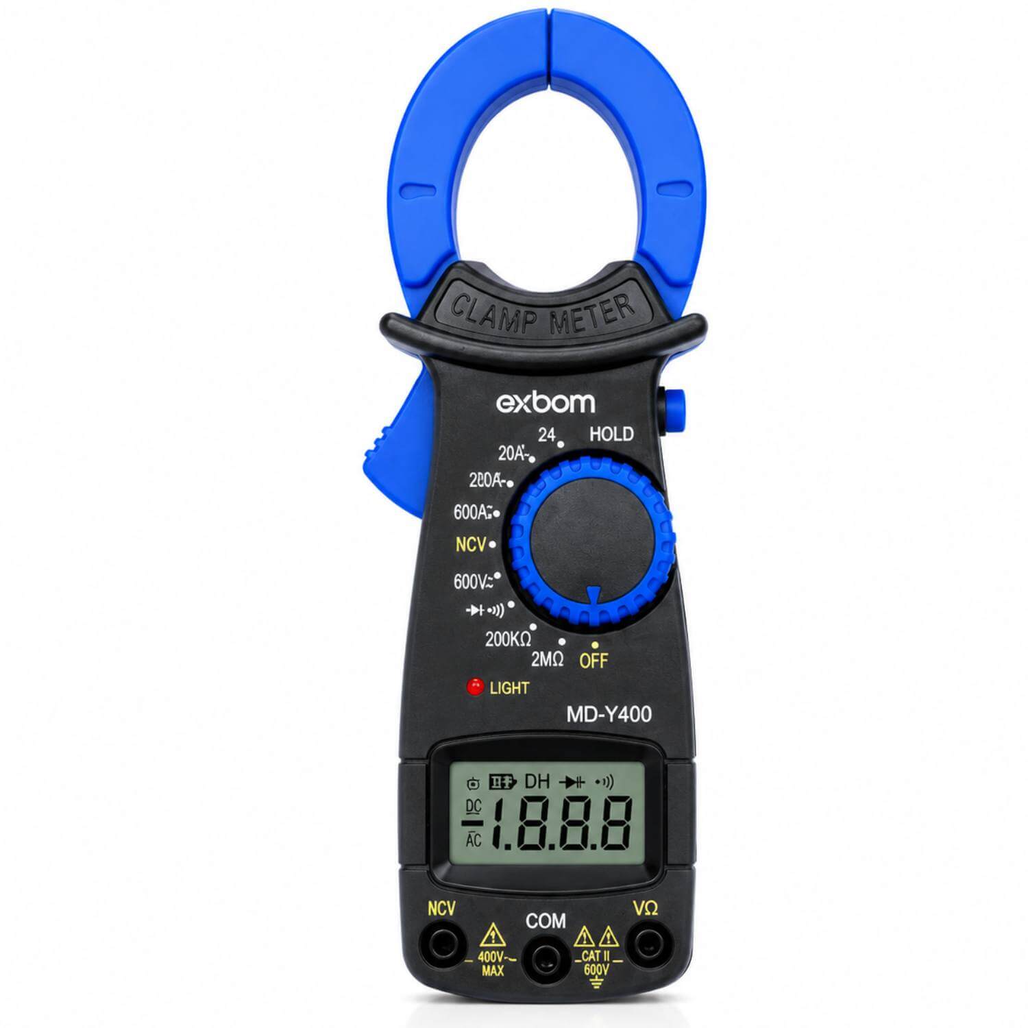 Alicate Amperímetro Digital Multiteste Tela Lcd Md-y400 200a - Imagem 5