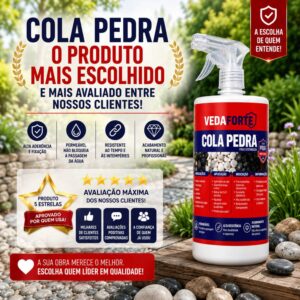 Cola Pedra Fixador de Pedras para Jardim Ultrabond Veda Forte [250ml]